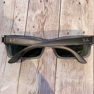 59 mm transparent grey rectangular ray bans